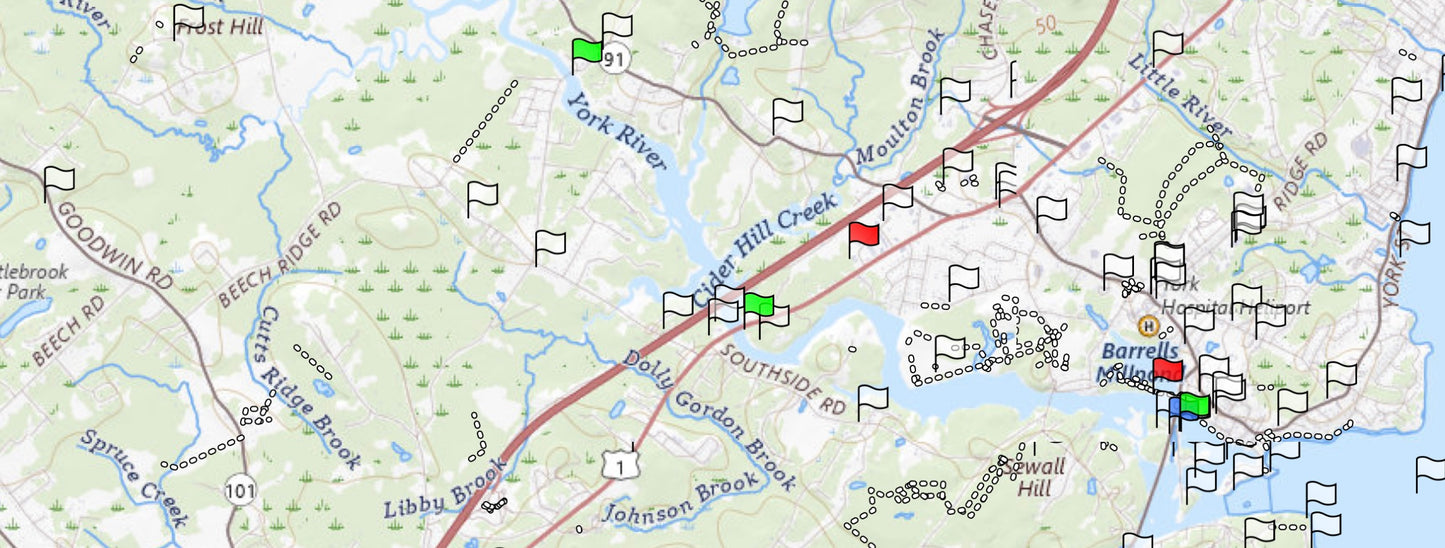 York Town Landing, York River Harbor | Equip. Transport, Setup + Instruction