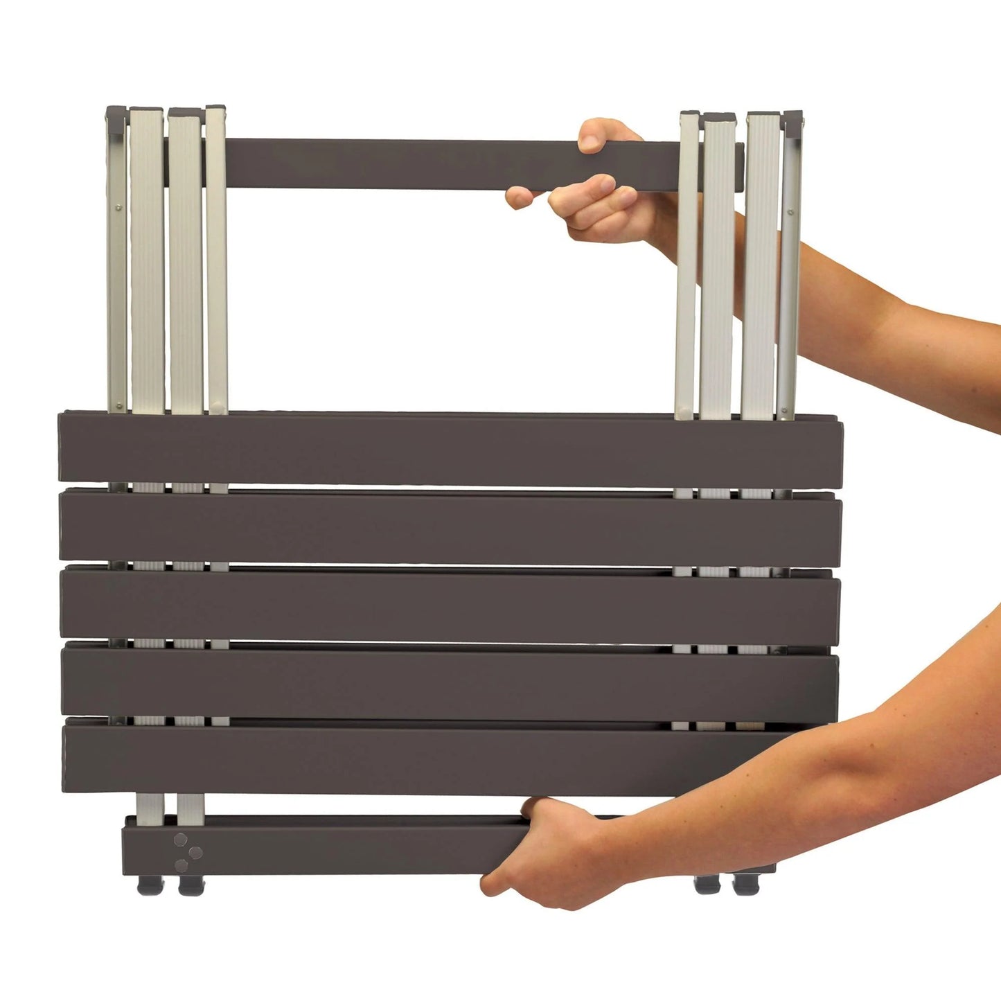 Folding Compact 25 inch Aluminum Table - rental