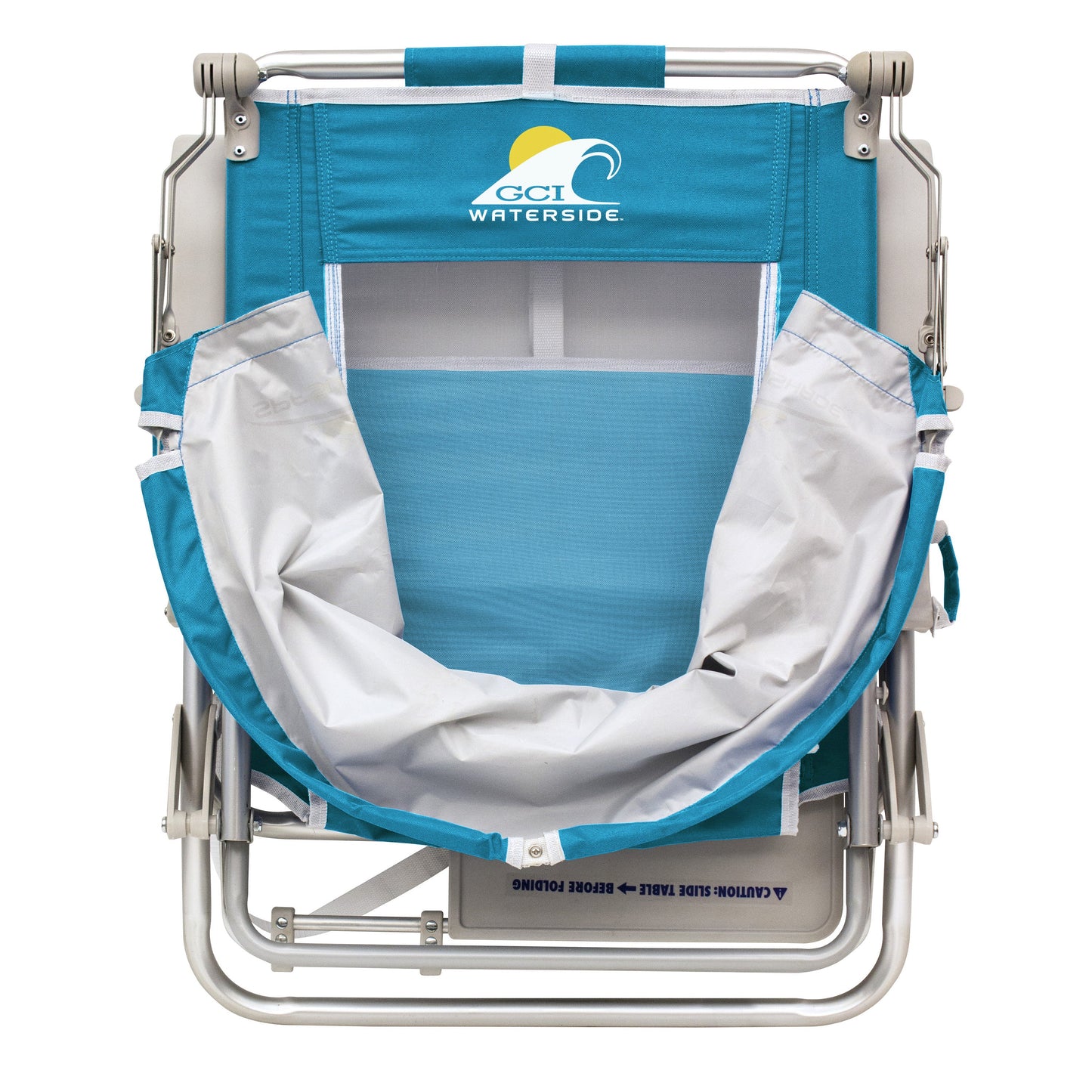 Deluxe Folding Beach Chair with Tray, Sun Shade, and Backpack Straps - rental