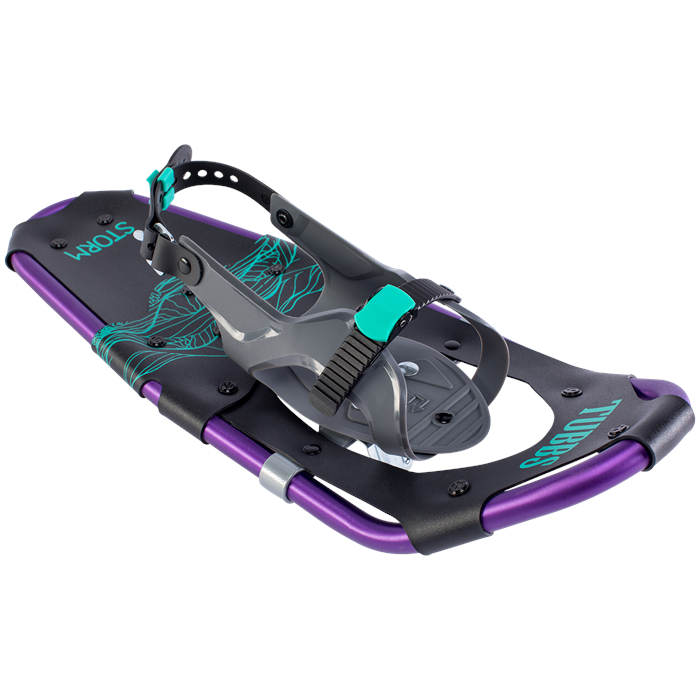 For Rental, the Tubbs Storm Kids Snowshoes, shown in Maine