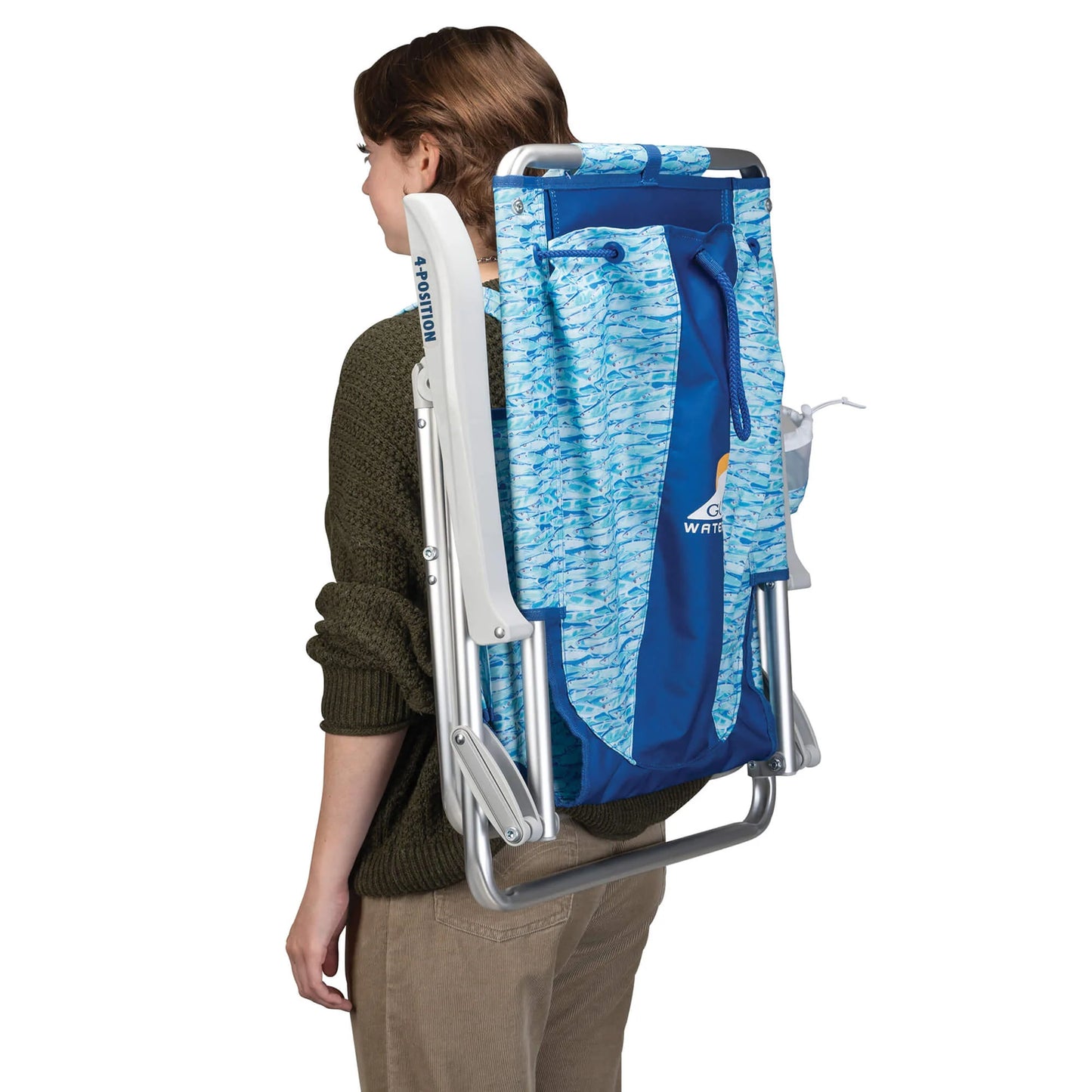Folding High Back Beach Chair with Backpack Straps - rental