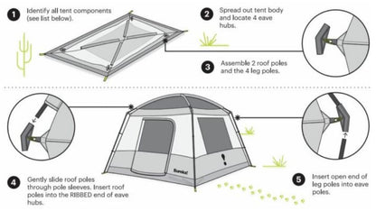 4 Person Cabin Ground Tent - rental