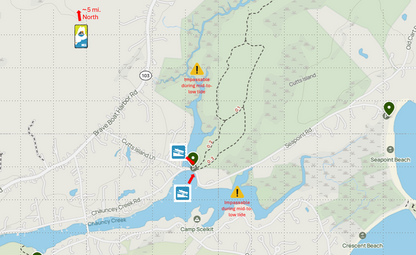 kayak and paddleboard tours on chauncey creek kittery