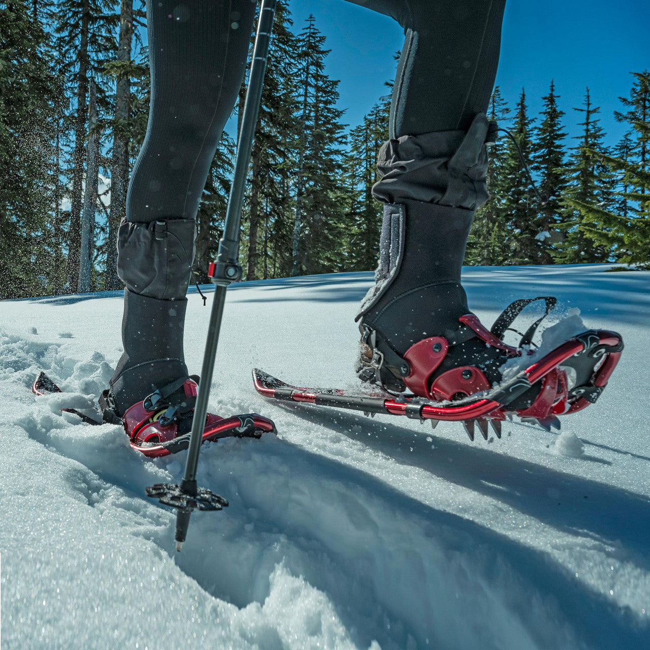 Winter Hiking in Snowshoes using Rental Equipment from an Outdoor Gear Store in the Seacoast region of New England in York, Maine near Kittery Trading Post.