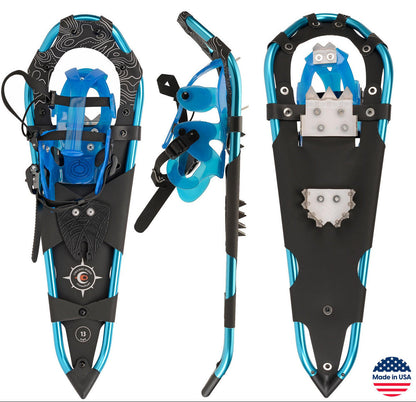 Rental Snowshoes with Crampons and Poles for Adults and Kids