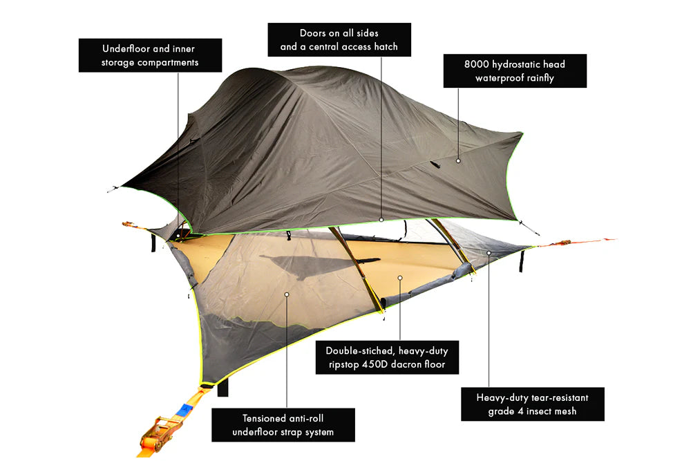 paraplu tent 3 personen Rent a 3 Person Tentsile Tree Tent for Tree Camping in New England – Northern Explorer